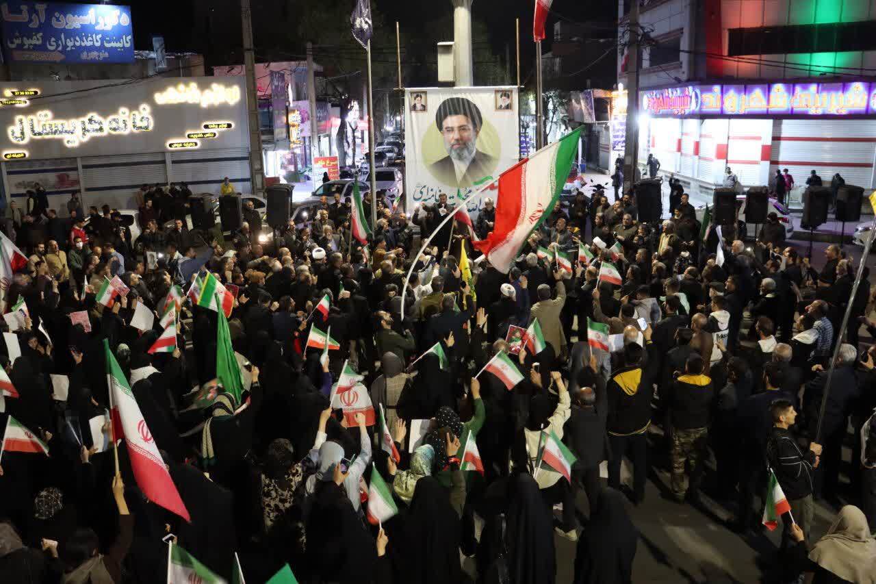 جلوه&zwnj;هایی از بیست ودومین اجتماع عظیم مردم انقلابی ماهدشت برای شهادت رهبر انقلاب اسلامی + عکس