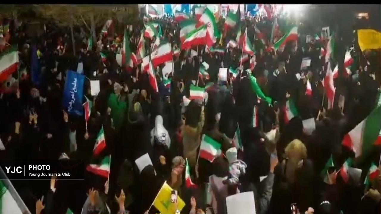 لرستان مرکز شور و شعور؛ اجتماع پرشور مردمی جنوب شهر خرم‌آباد + فیلم