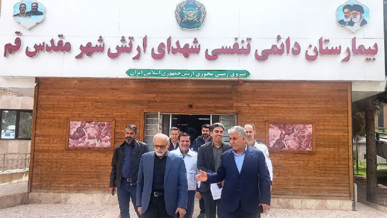 بازدید رئیس سازمان اورژانس کشور از روند خدمات درمانی قم در شرایط جنگی