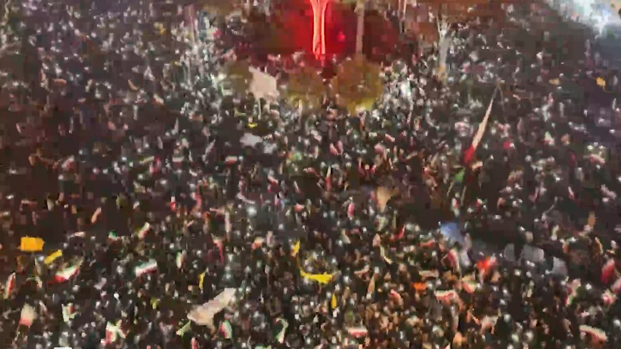 مردم قم مقاوم‌تر از گذشته زیر پرچم ایران اسلامی+فیلم