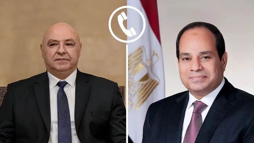 السیسی: از اقدامات دولت لبنان برای گسترش کنترل بر تمام قلمرو کشور حمایت می‌کنیم
