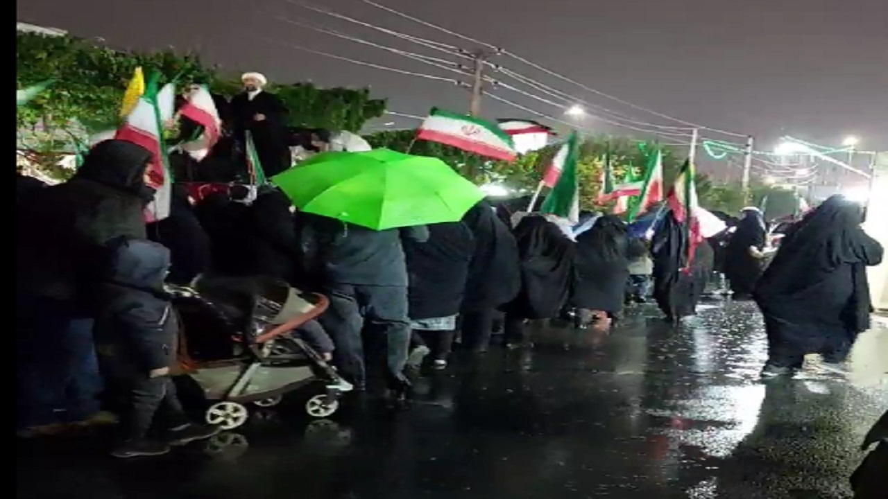 باران هم حریف اراده قمی ها نشد+فیلم