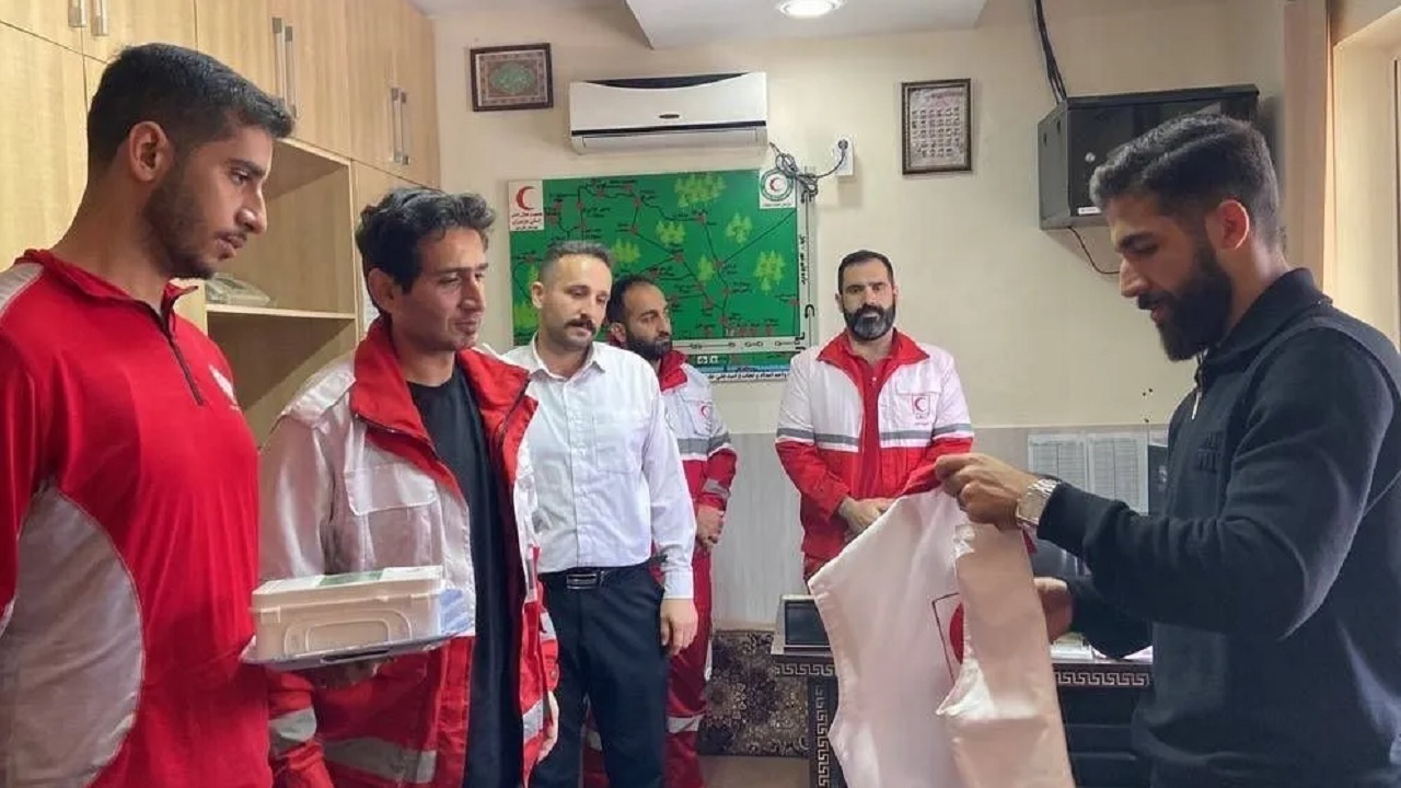 فرشاد فرجی عضو هلال احمر شد
