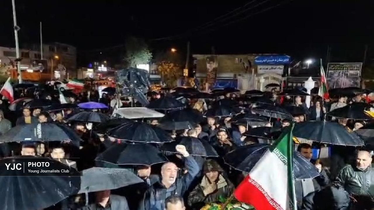 مردم پلدختر زیر باران هم خیابان‌ها را خالی نکردند + فیلم