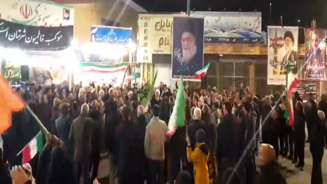 خیابان‌های اسکو صحنه میدان‌داری مردم