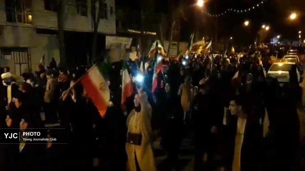 تشیع شهید ناو دنا در سیل اجتماع الیگودرزی‌ها + فیلم