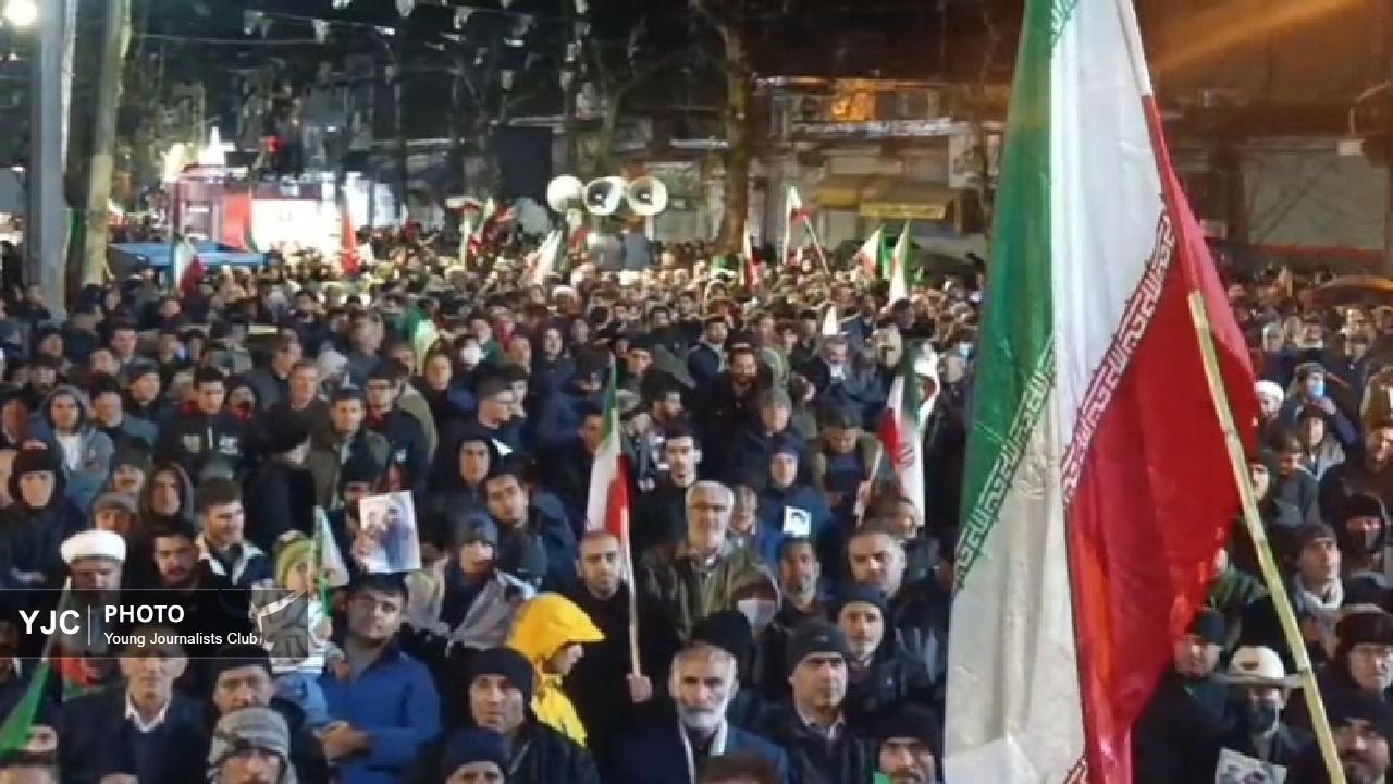 هر شب در خیابان‌های الشتر فصلی از دفتر حماسه ورق میخورد + فیلم