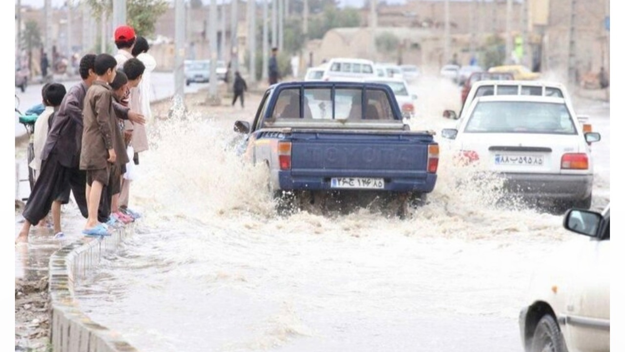 موج بارندگی شدید در دلگان