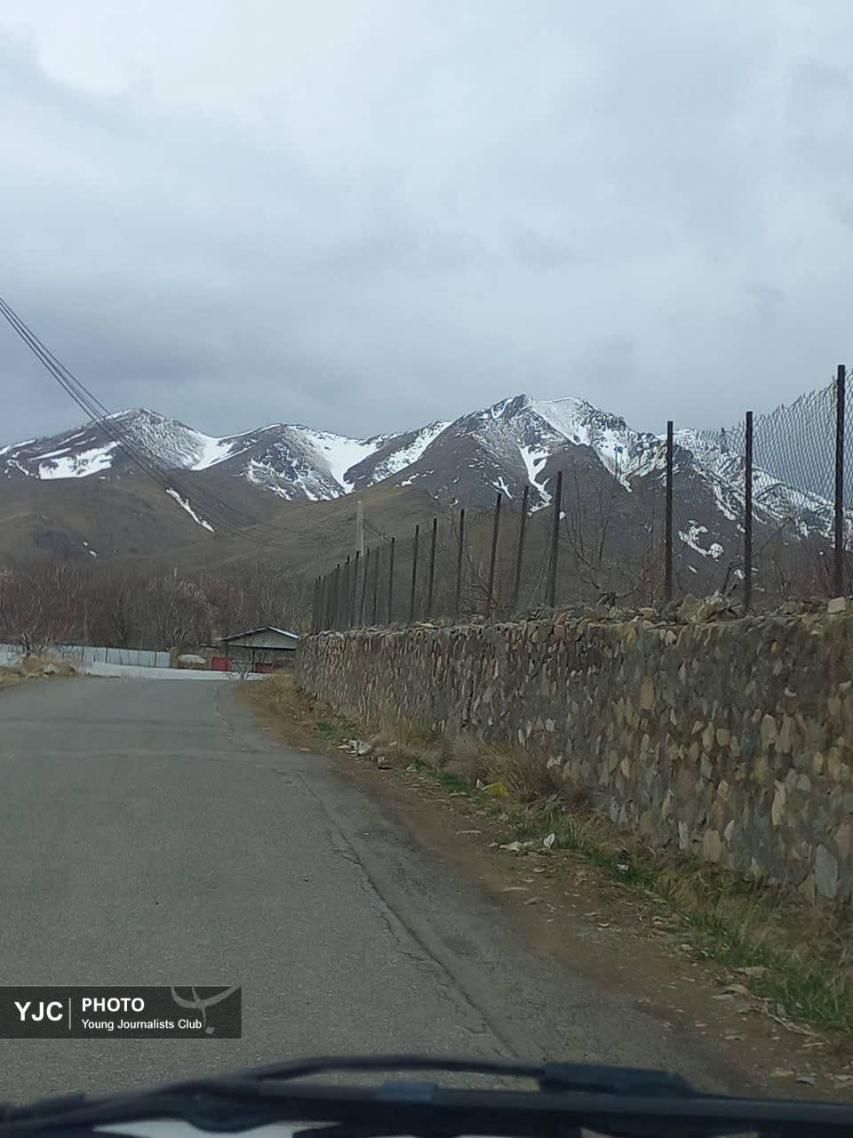 جلوه هایی از سپید پوش شدن ارتفاعات کهک