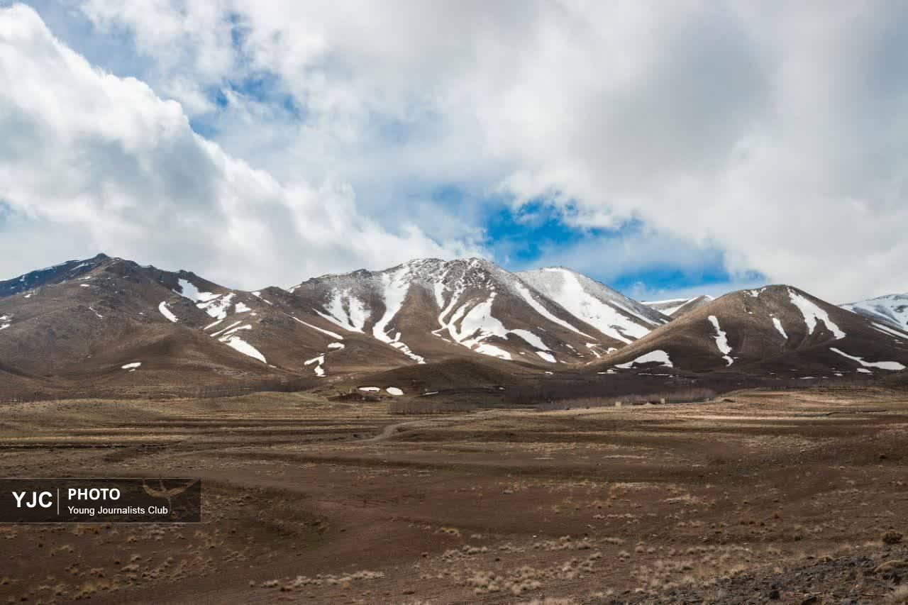 جلوه هایی از سپید پوش شدن ارتفاعات کهک