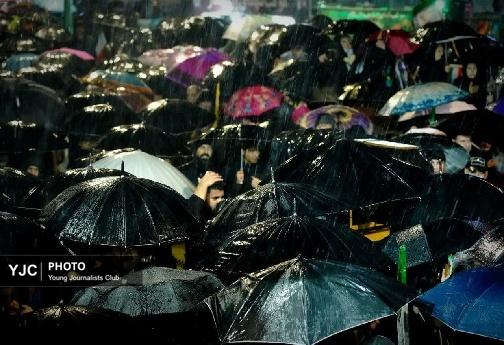 باران عاشقی بر پیکر مطهر شهید حاج رمضان حسنوند در خرم آباد + تصاویر