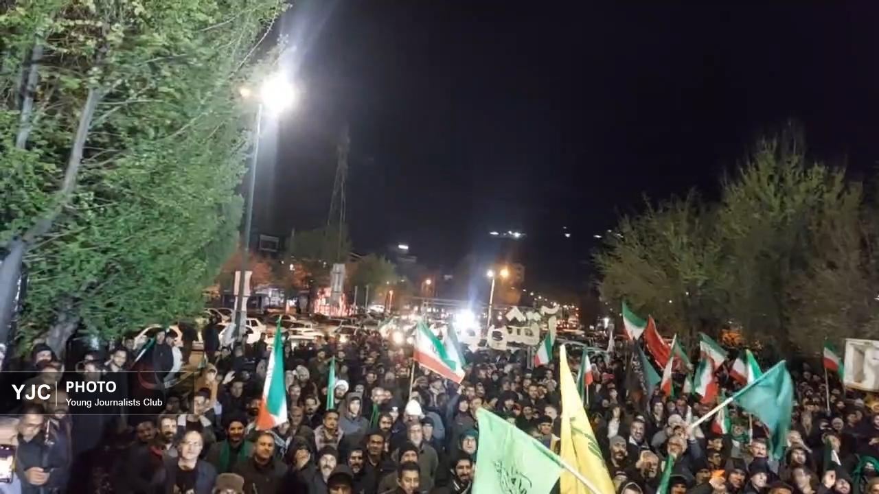مردم دورود امشب؛ یا حضرت عزرائیل هرشب برو اسرائیل