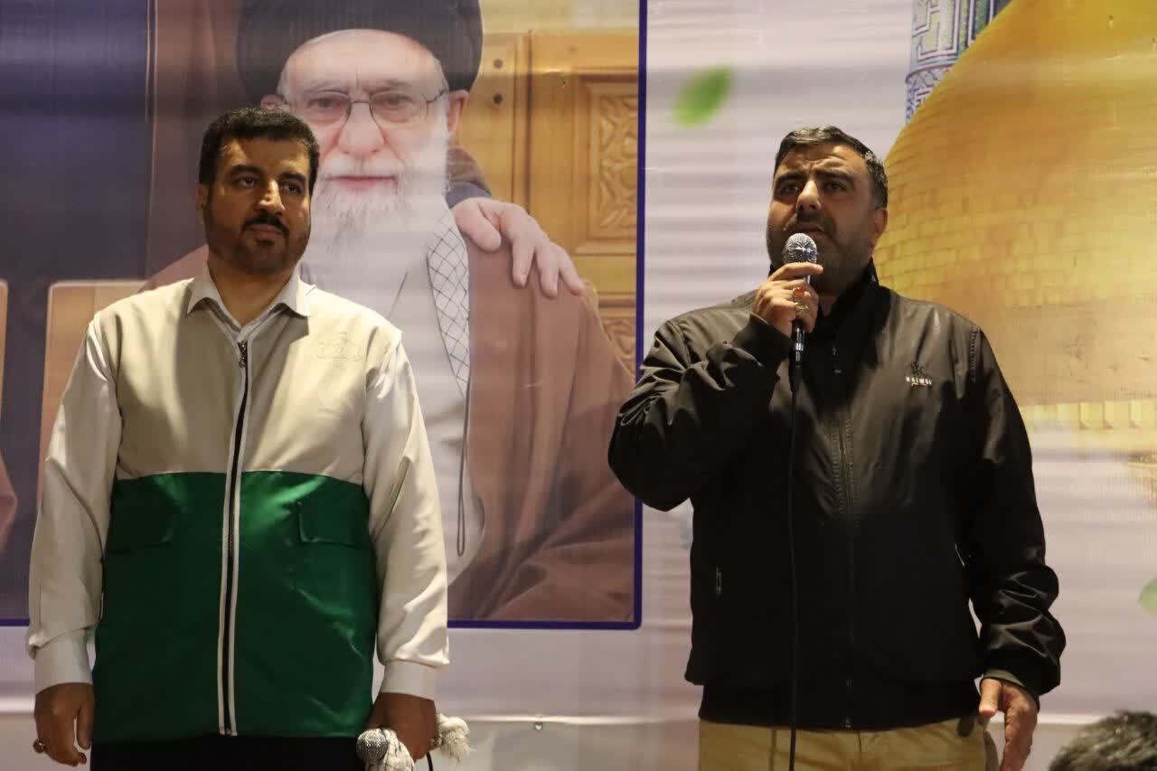 نمایی از حضور مردم انقلابی ماهدشتی&zwnj;ها در اجتماع امام رضایی&zwnj;ها