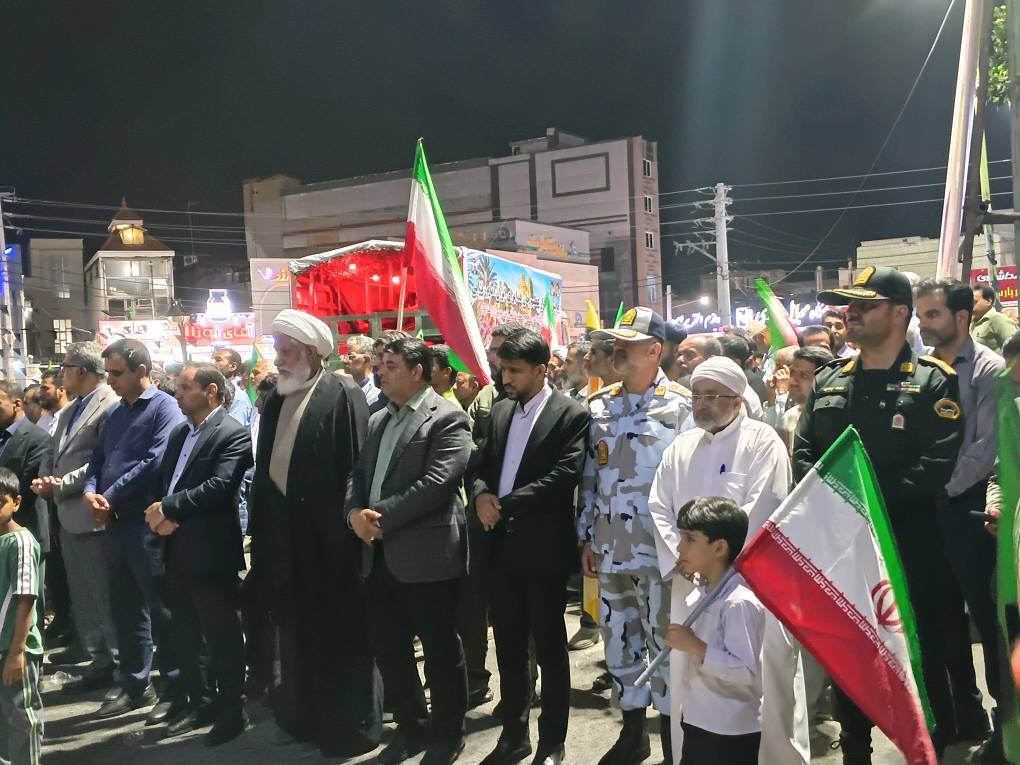 رژه و پویش اقتدار جانفدا ؛ایران امام رضایی در میناب +فیلم