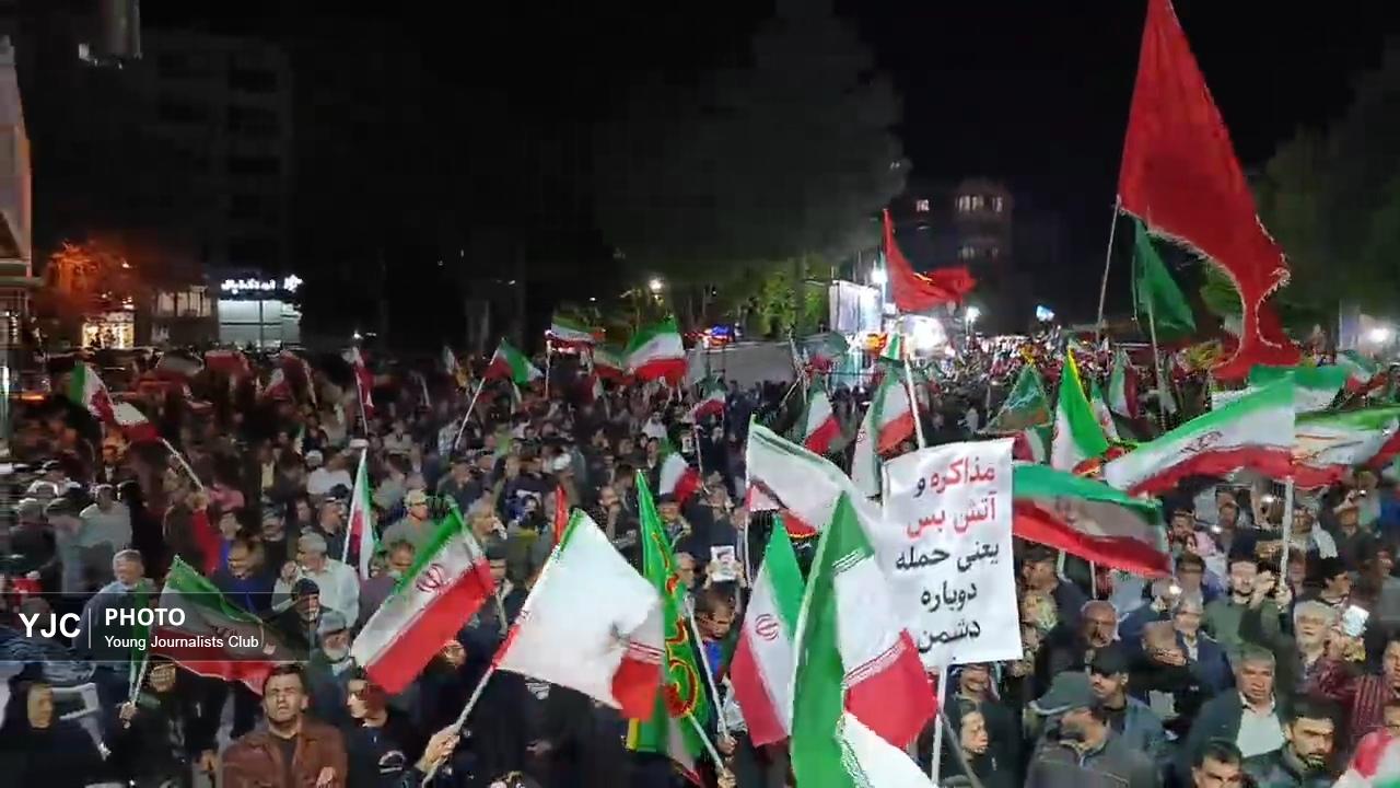 شور ملی مردم شهرستان بروجرد در شب شصت و سوم حماسه خیابانی + فیلم