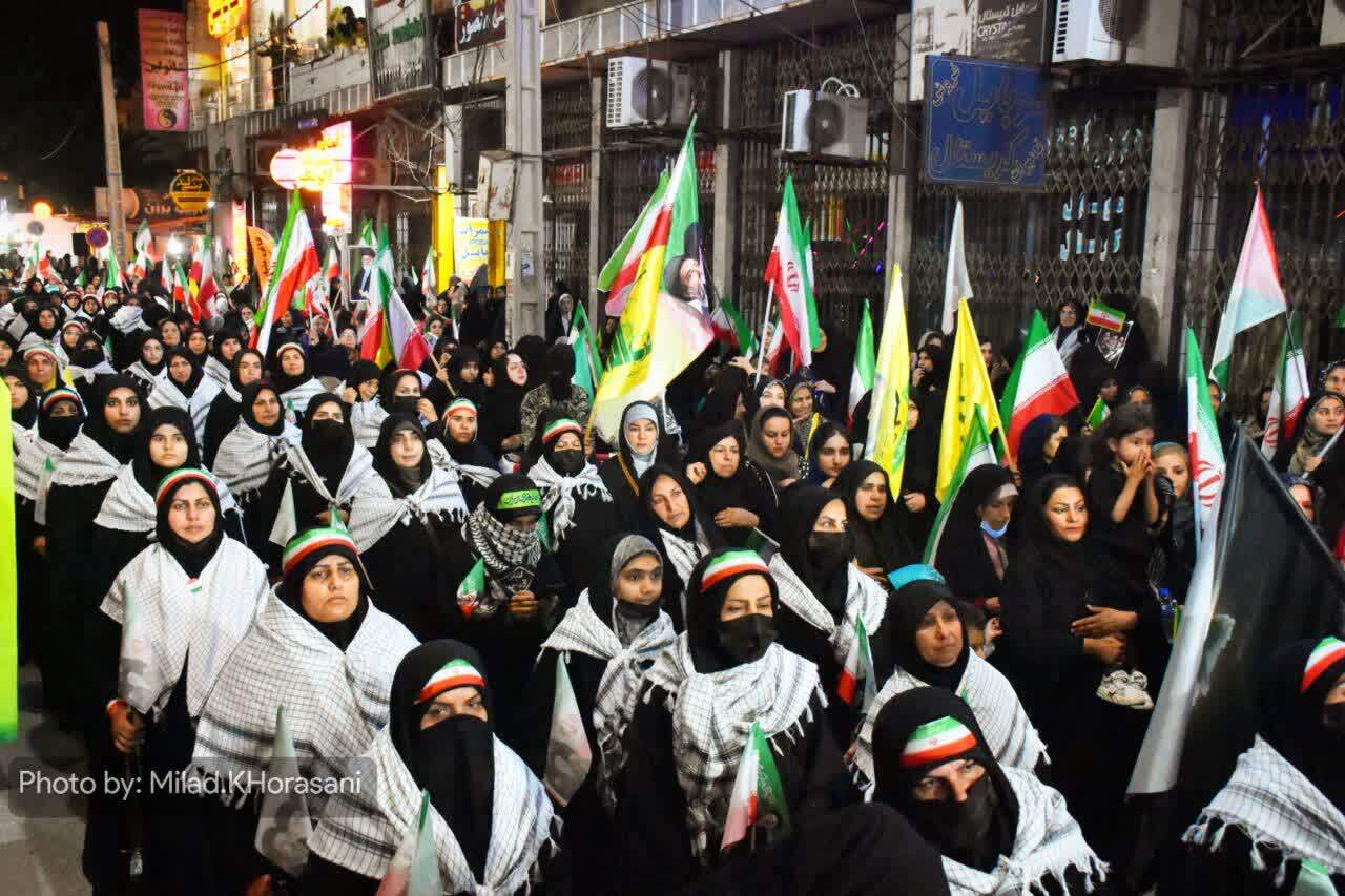 غرش پهپاد&zwnj;های شاهد در اجتماع اقتدار بهبهان