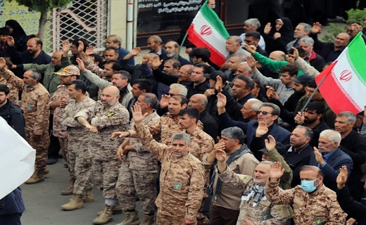 تشییع ۱۴ شهید گردان تخریب سپاه زنجان