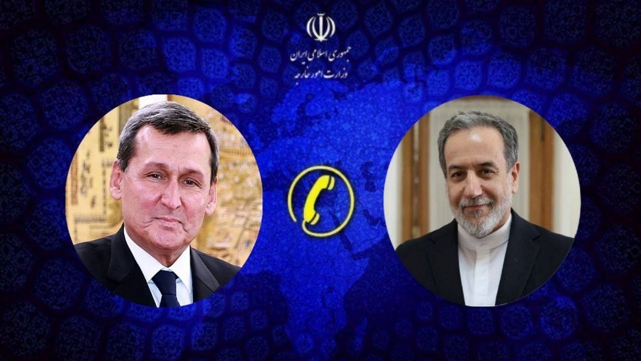 گفت‌وگوی تلفنی وزرای امور خارجه جمهوری اسلامی ایران و ترکمنستان