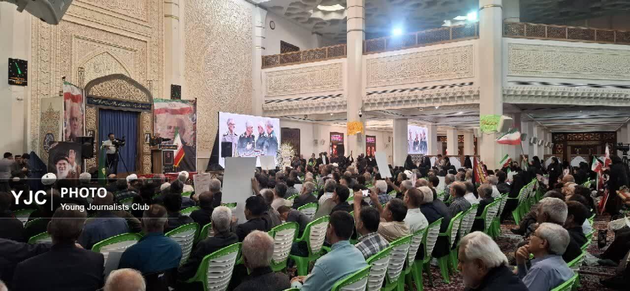 آیین بزرگداشت سردار شهید مجید خادمی در شیراز + فیلم