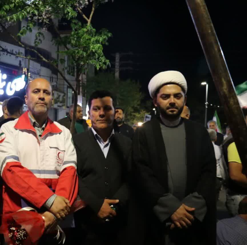 تجلیل از هلال احمر ماهدشت در تجمعات اقتدار و مقاومت