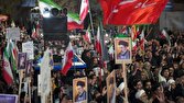 ندای الله اکبر مردم انقلابی هریس در ۶۷ تجمع شبانه طنین انداز شد + فیلم