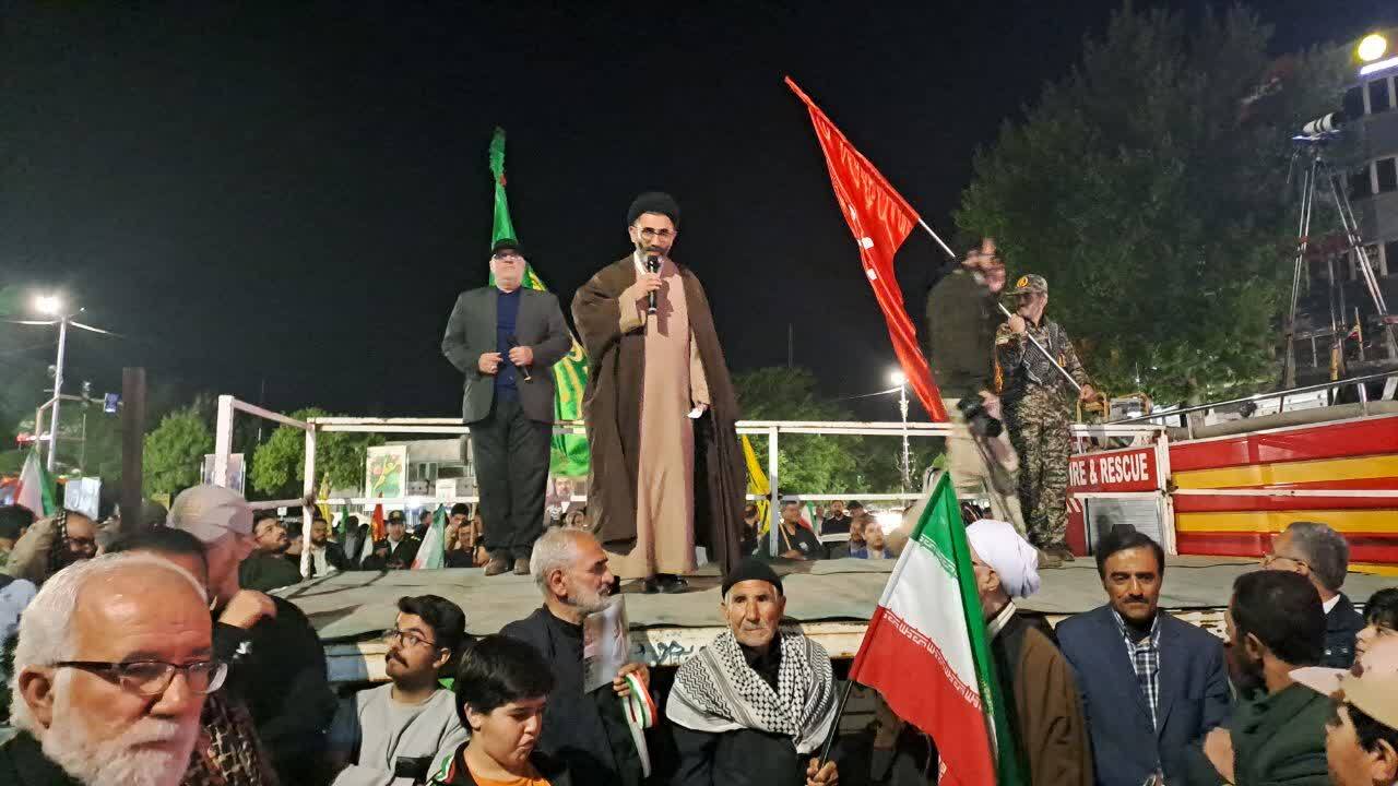 حماسه آفرینی مردم انقلابی خوی در تجمع اقتدار و مقاومت