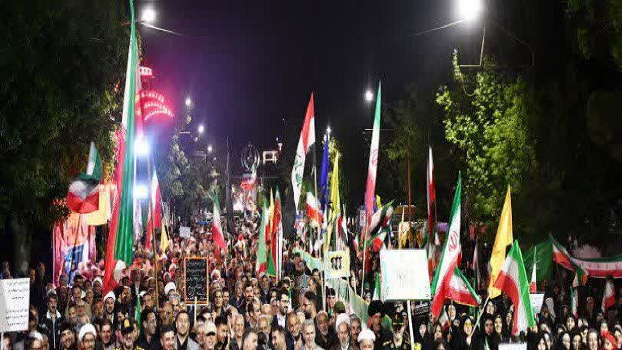 خیابان&zwnj; های سلماس میزبان هفتادودومین تجمع مردمی در دفاع از ایران اسلامی