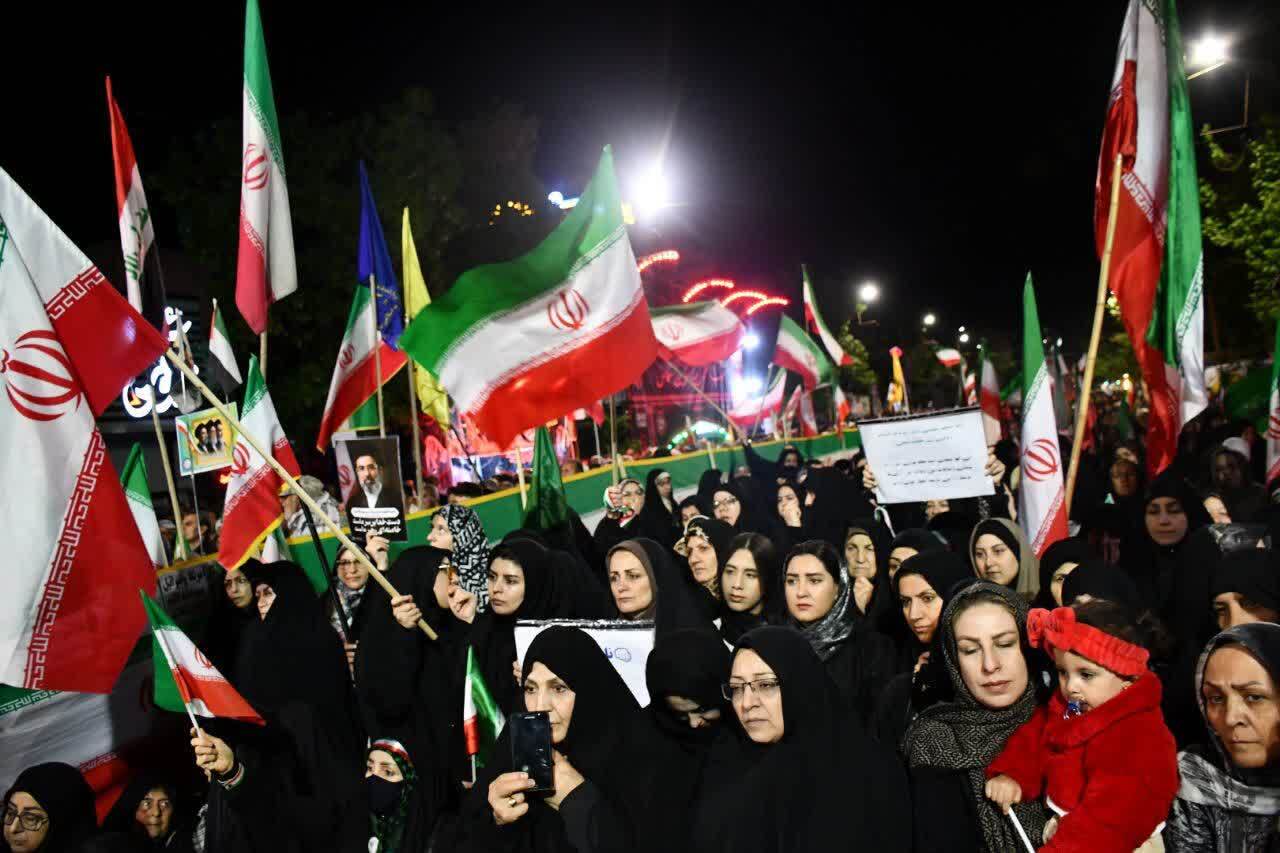 خیابان&zwnj; های سلماس میزبان هفتادودومین تجمع مردمی در دفاع از ایران اسلامی