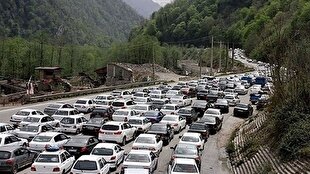 ترافیک در جاده چالوس و هراز سنگین است