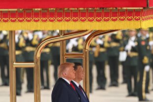 چين،آمريكا،پكن،استقبال،سفر،شي،رهبران،همراه،دونالد،مشتاق