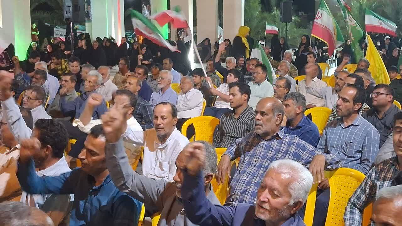 اجتماع باشکوه مردم انقلابی آبدان در شب های اقتدار و مقاومت