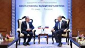 تاکید وزیران خارجه ایران و روسیه بر نقش سازنده بریکس در کاهش حل اختلافات کشور‌های منطقه