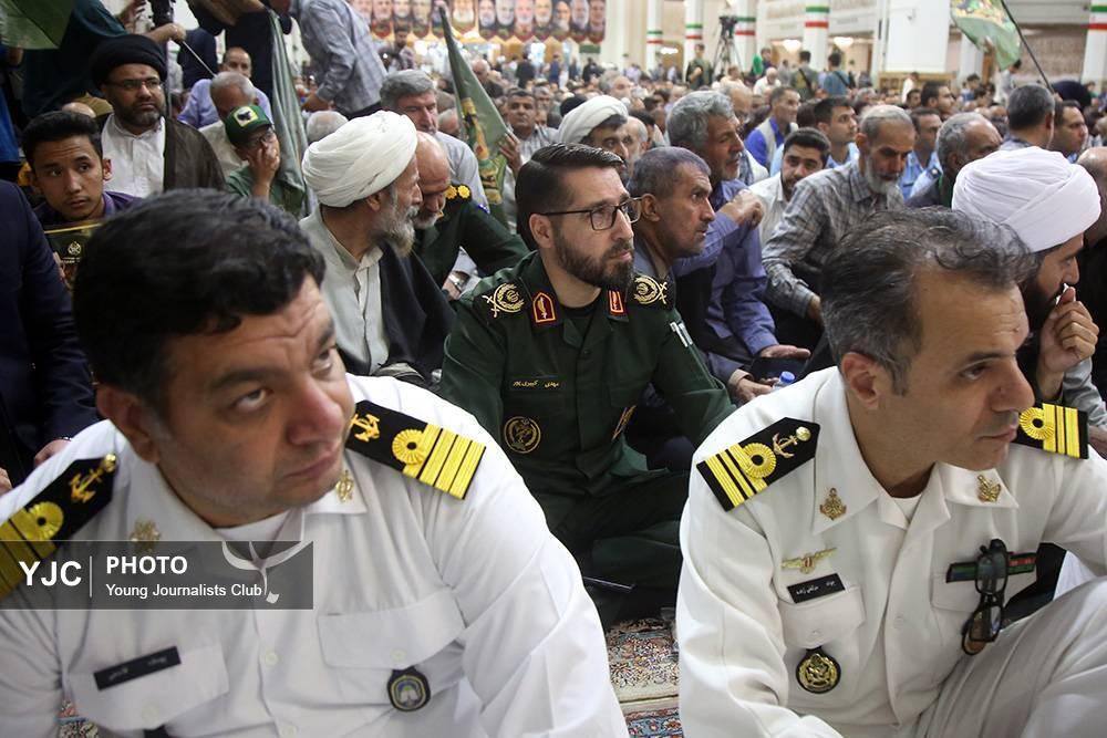 حضور چهره های مختلف در مراسم اربعین سپهبد شهید موسوی در قم +تصاویر