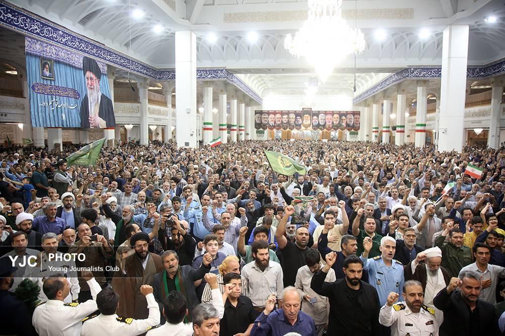 حضور چهره های مختلف در مراسم اربعین سپهبد شهید موسوی در قم +تصاویر