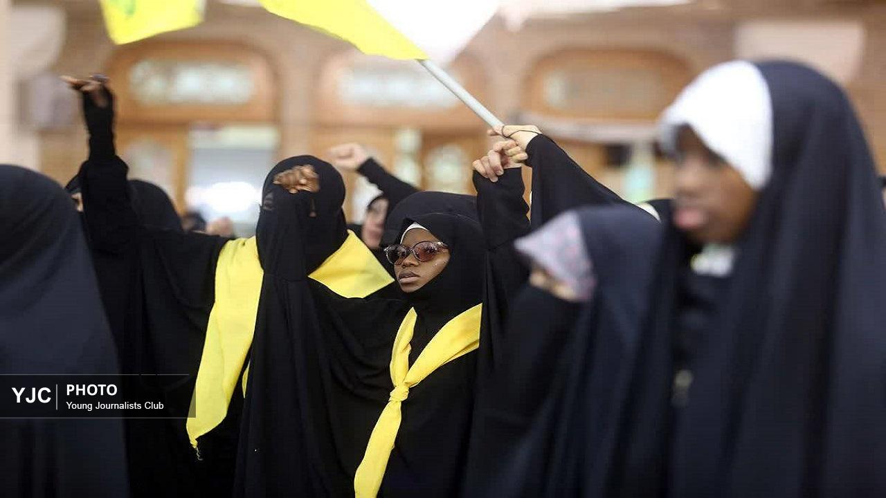 اجتماع حوزویان و امت حزب الله در حمایت از شیعیان مظلوم منطقه در قم+تصاویر