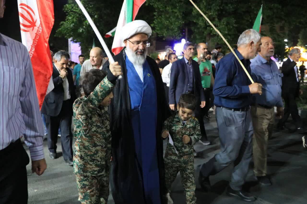 نمایی از حماسه آفرینی ماهدشتی&zwnj;ها در تجمعات اقتدار و مقاومت