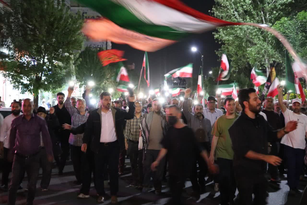 نمایی از حماسه آفرینی ماهدشتی&zwnj;ها در تجمعات اقتدار و مقاومت