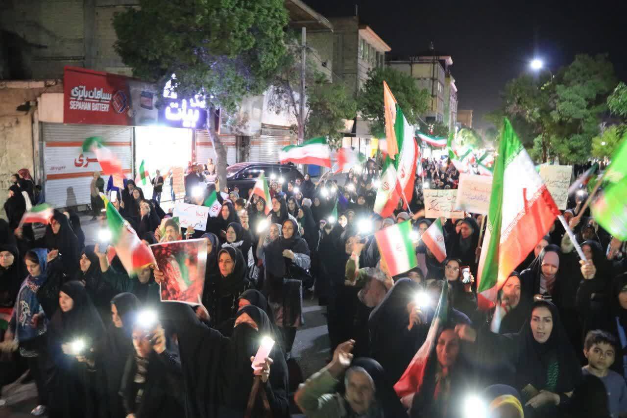 نمایی از حماسه آفرینی ماهدشتی&zwnj;ها در تجمعات اقتدار و مقاومت