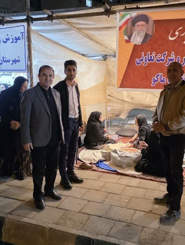 راه&zwnj;اندازی موکب عشایری در تجمعات شبانه مردمی شهرستان ماکو+ تصاویر