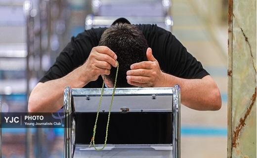 تشرف امیر قلعه نویی به مسجد مقدس مسجد جمکران+ تصاویر
