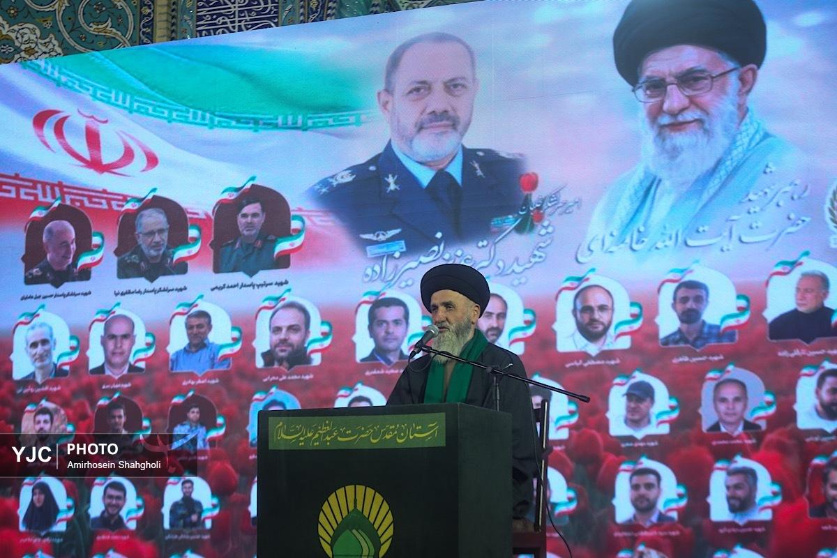 مراسم بزرگداشت سرلشکر شهید عزیز نصیرزاده وزیر دفاع در شهر ری