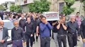تشییع پیکر مادر شهید بالاخیلی در روستای سرکلاته خرابشهر شهرستان کردکوی