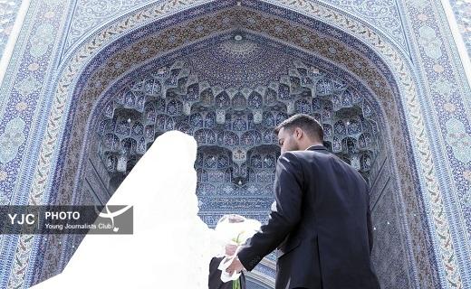 میزبانی اتاق عقد حرم حضرت معصومه(س) از ۹۰ زوج جوان در روز ازدواج + تصاویر