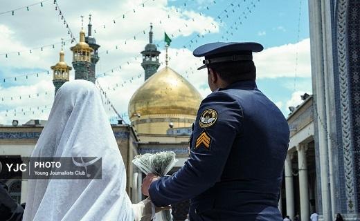 میزبانی اتاق عقد حرم حضرت معصومه(س) از ۹۰ زوج جوان در روز ازدواج + تصاویر