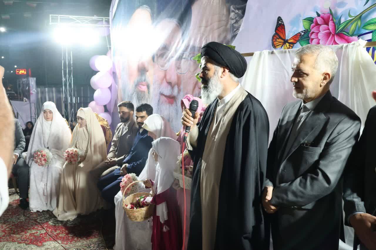 جاری شدن خطبه عقد ۳ زوج &laquo;جان&zwnj;فدا&raquo; در هفتاد و نهمین تجمع مردم صالحیه