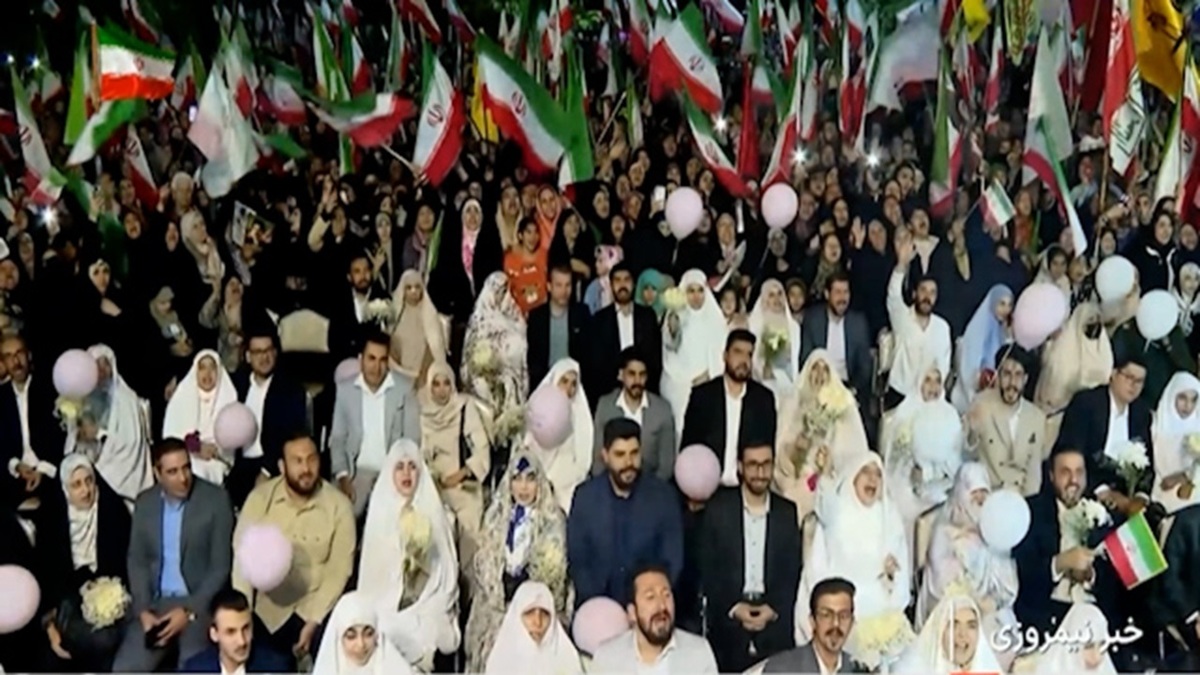جشن ازدواج زوج‌های جان‌فدا در سراسر کشور + فیلم