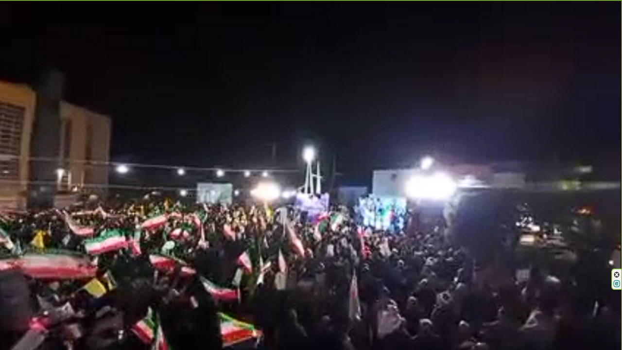 گزارش تصویری از تجمعات خودجوش شبانه مردم ولایی زرین شهر