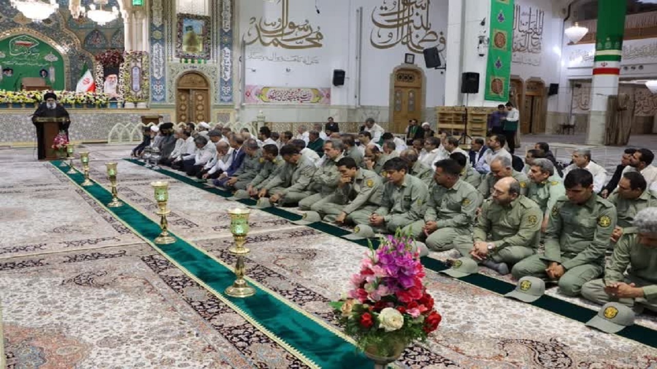 آیین خطبه‌خوانی با حضور محیط‌بانان قمی در سالروز میلاد ضامن آهو +تصاویر