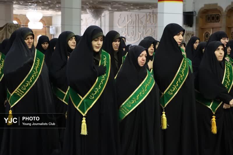 آیین خطبه&zwnj;خوانی با حضور محیط&zwnj;بانان قمی در سالروز میلاد ضامن آهو +تصاویر