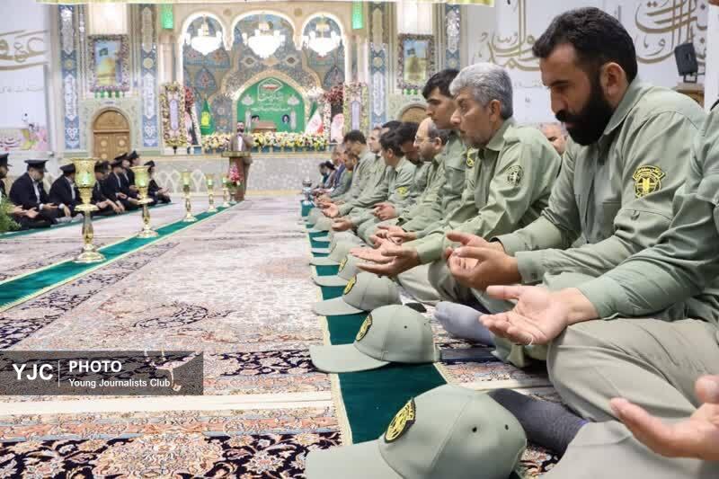 آیین خطبه&zwnj;خوانی با حضور محیط&zwnj;بانان قمی در سالروز میلاد ضامن آهو +تصاویر